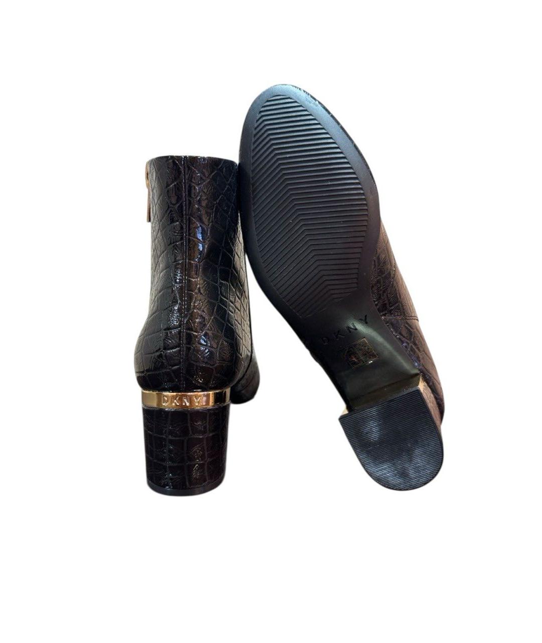 DKNY Черные кожаные ботильоны, фото 3