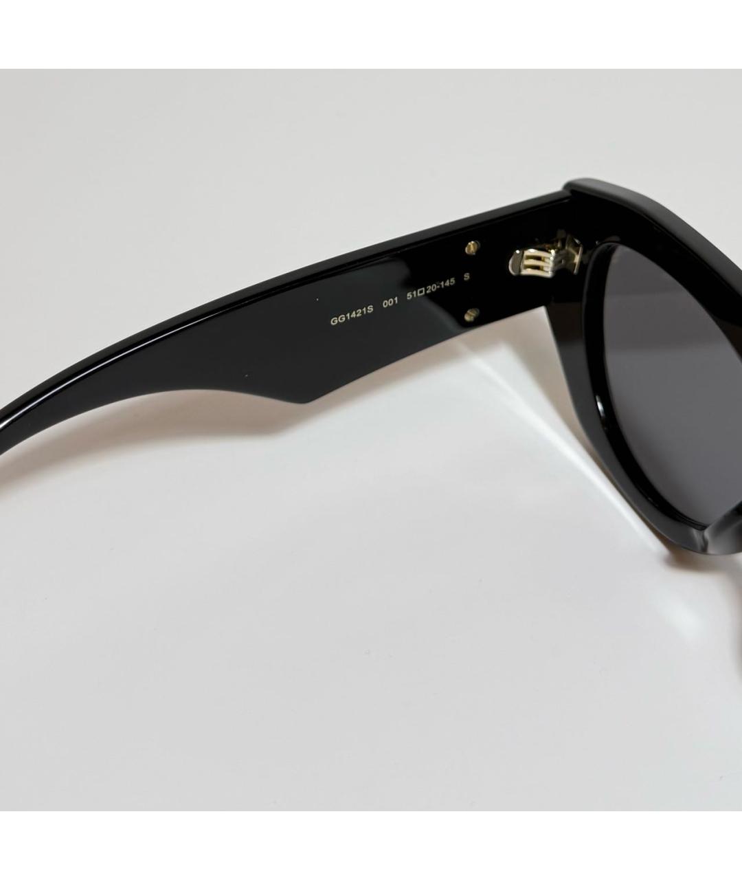 GUCCI Черные пластиковые солнцезащитные очки, фото 3