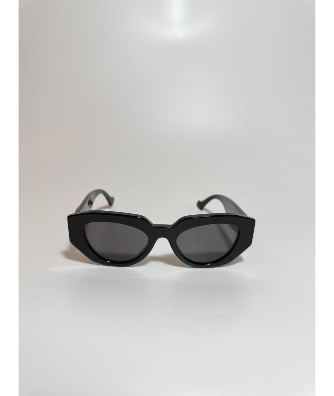 GUCCI Черные пластиковые солнцезащитные очки, фото 5