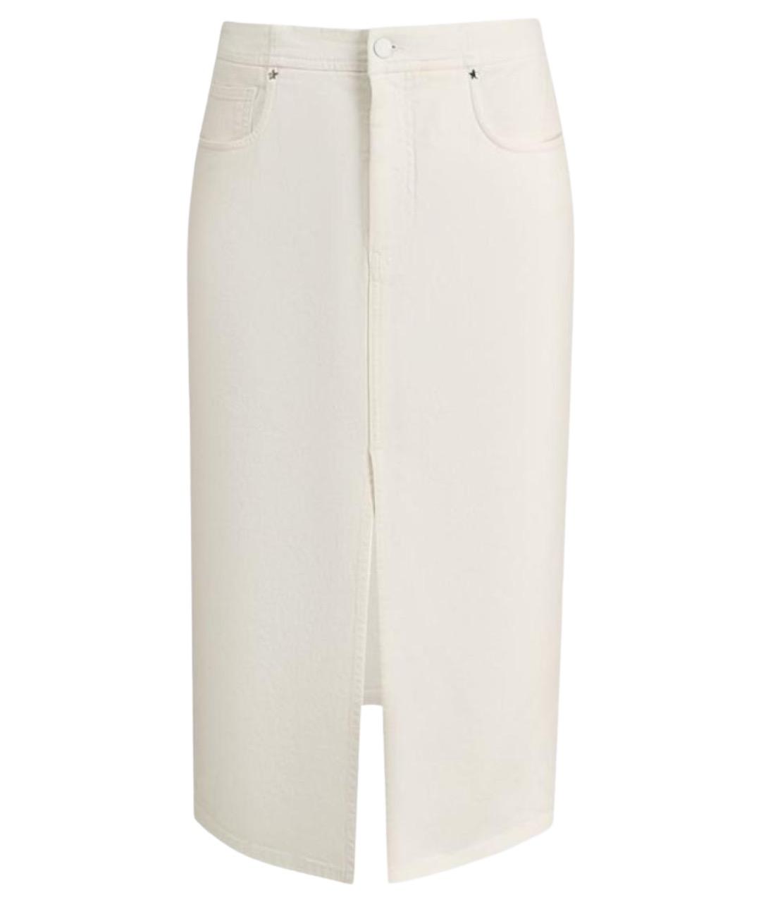 LORENA ANTONIAZZI Белая хлопковая юбка миди, фото 1