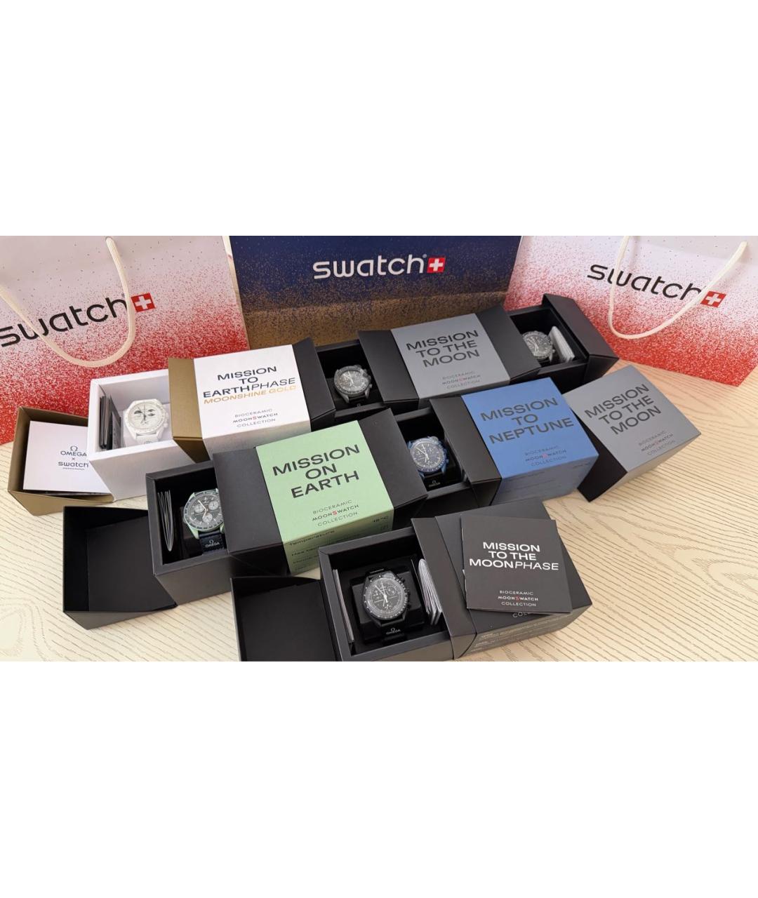 Swatch Белые керамические часы, фото 3