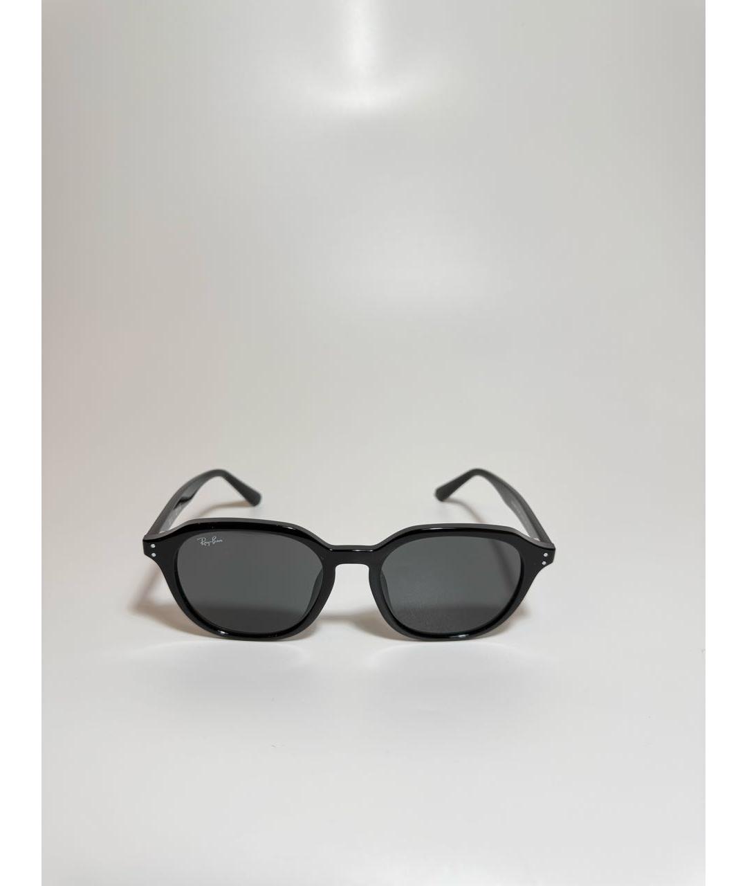 RAY BAN Черные пластиковые солнцезащитные очки, фото 5