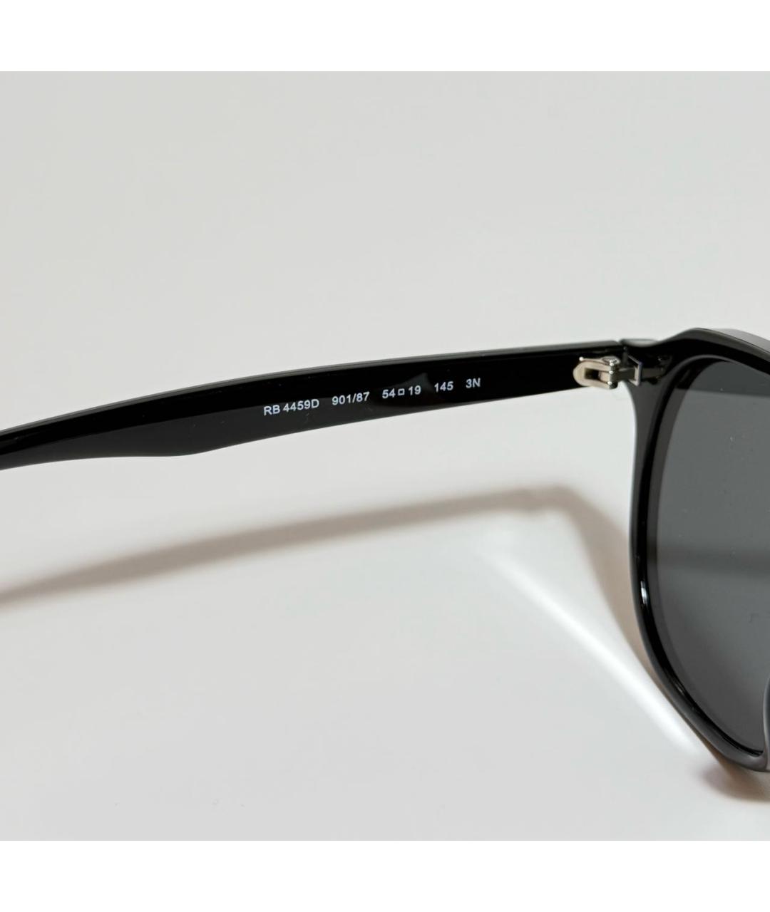 RAY BAN Черные пластиковые солнцезащитные очки, фото 3