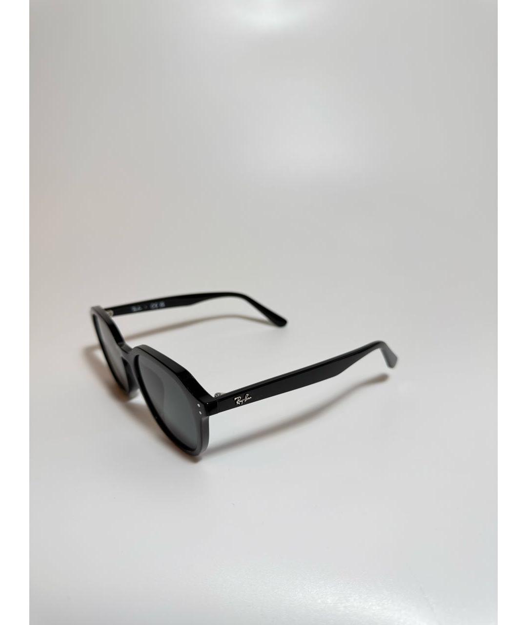 RAY BAN Черные пластиковые солнцезащитные очки, фото 2