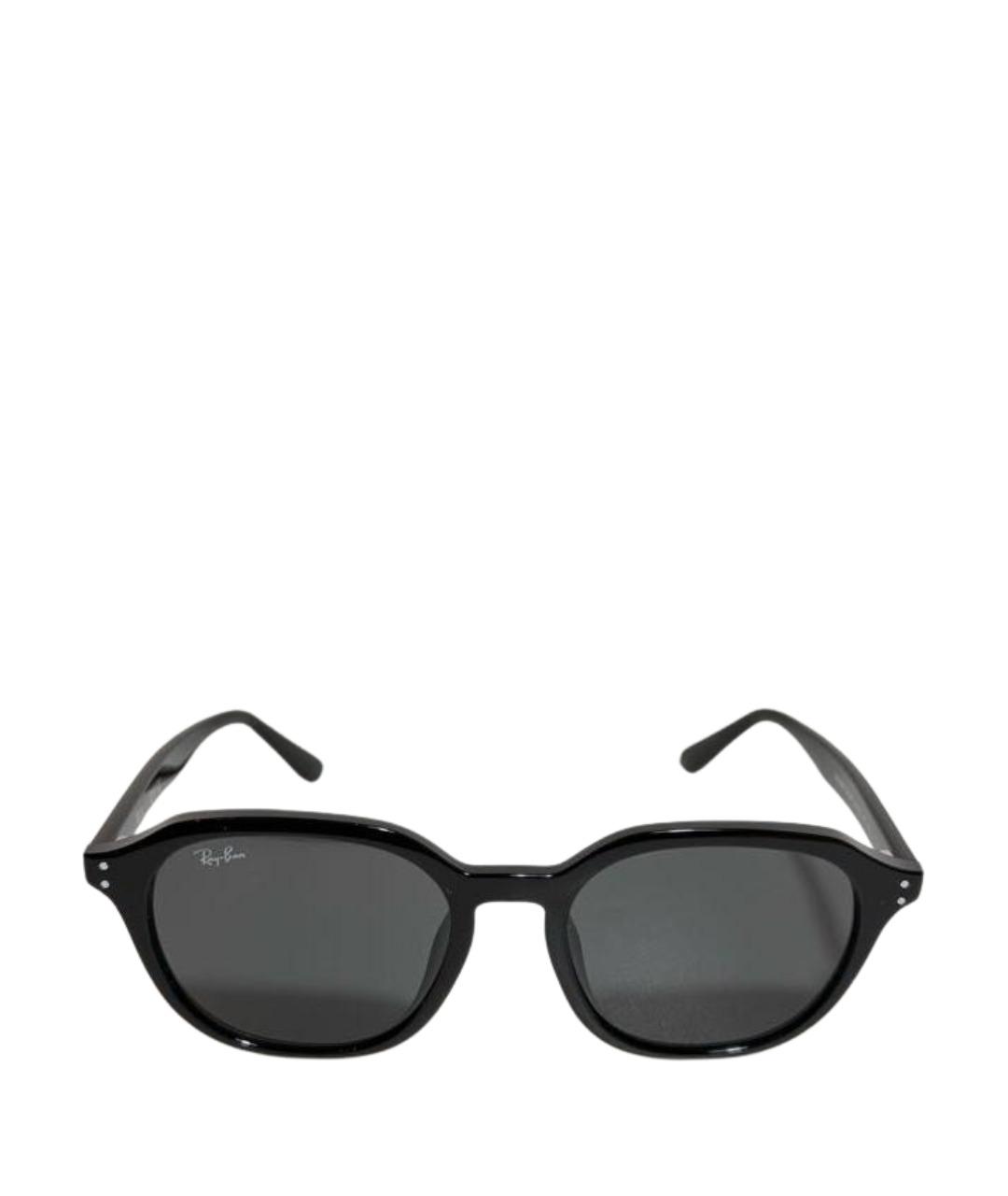 RAY BAN Черные пластиковые солнцезащитные очки, фото 1