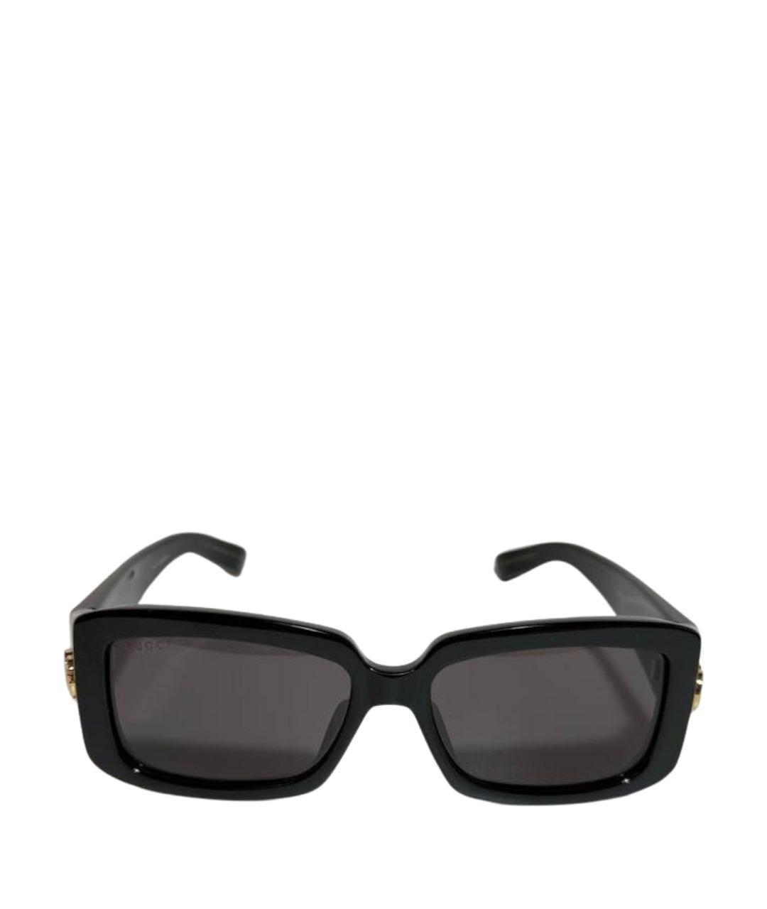 GUCCI Черные пластиковые солнцезащитные очки, фото 1