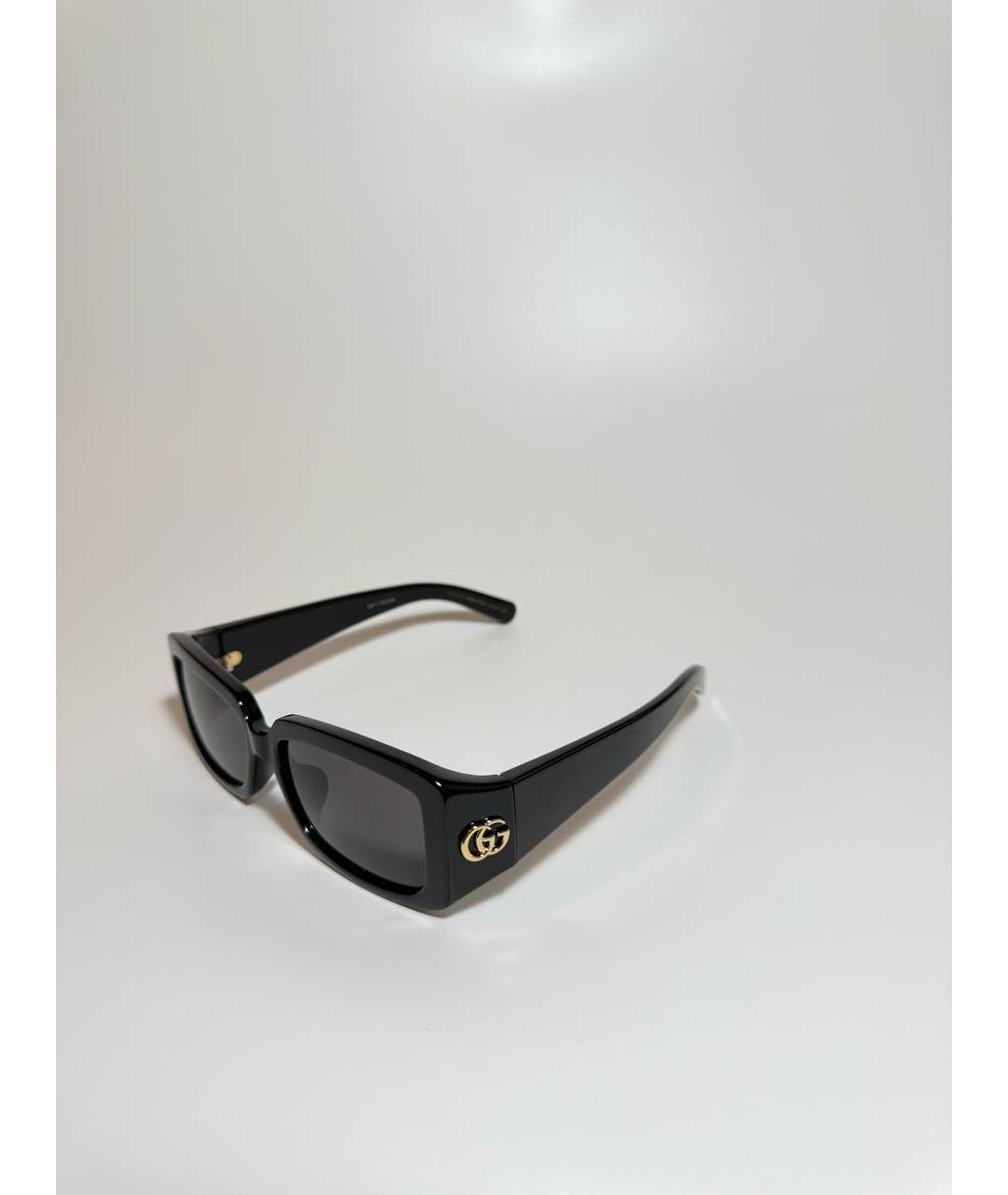GUCCI Черные пластиковые солнцезащитные очки, фото 2