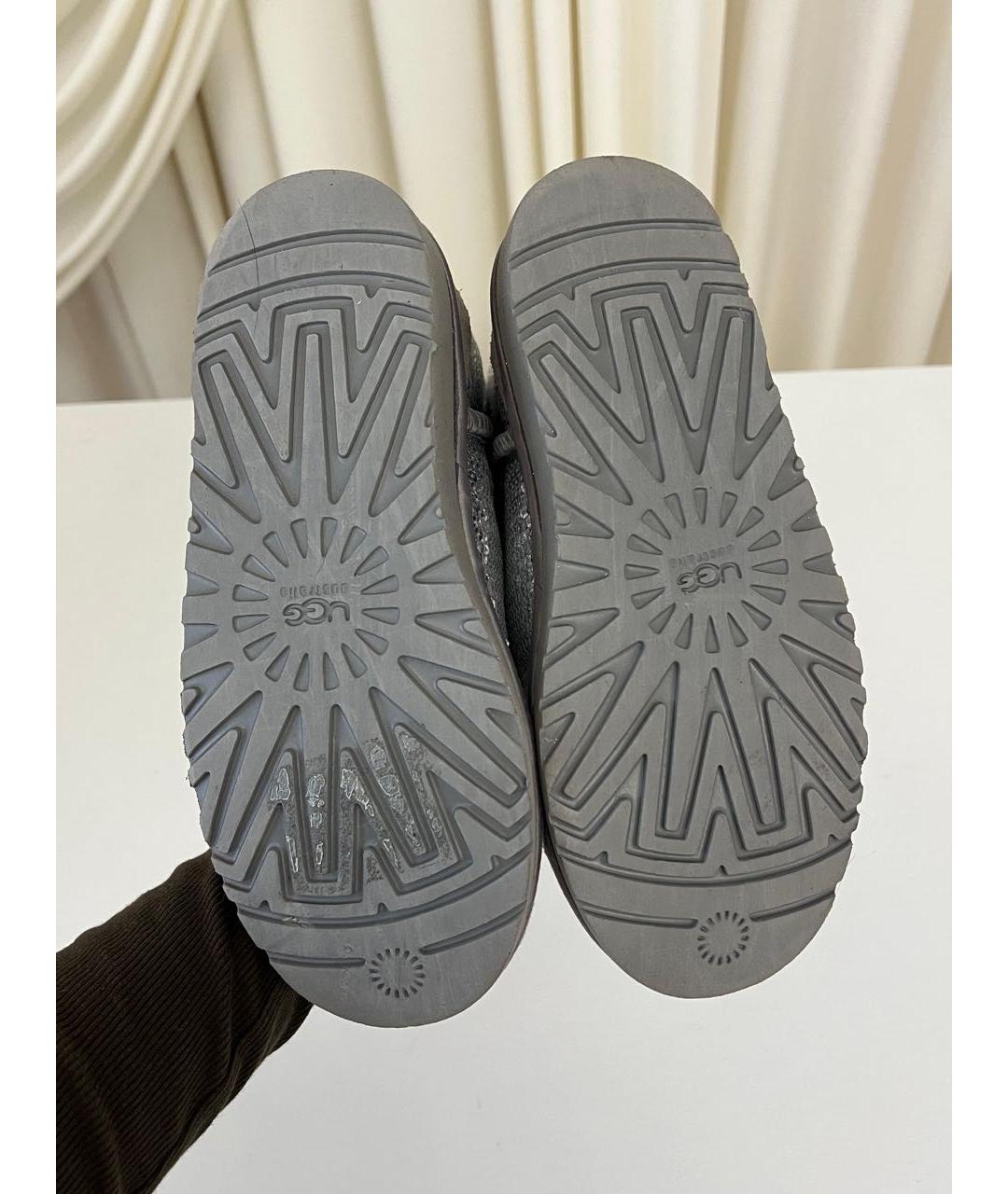 UGG AUSTRALIA Серебряные полусапоги, фото 5