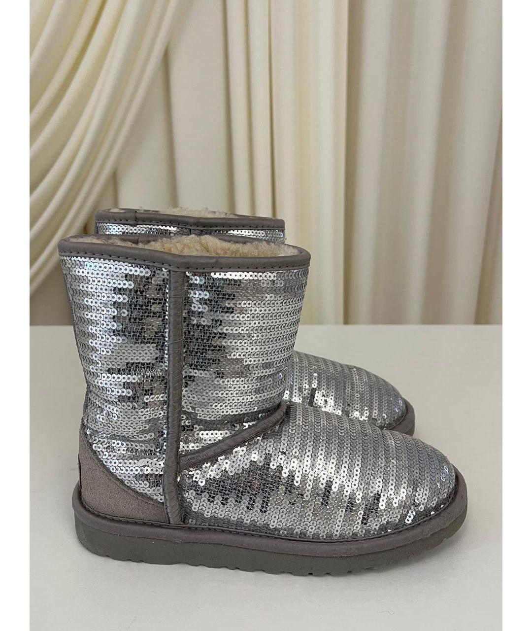UGG AUSTRALIA Серебряные полусапоги, фото 6