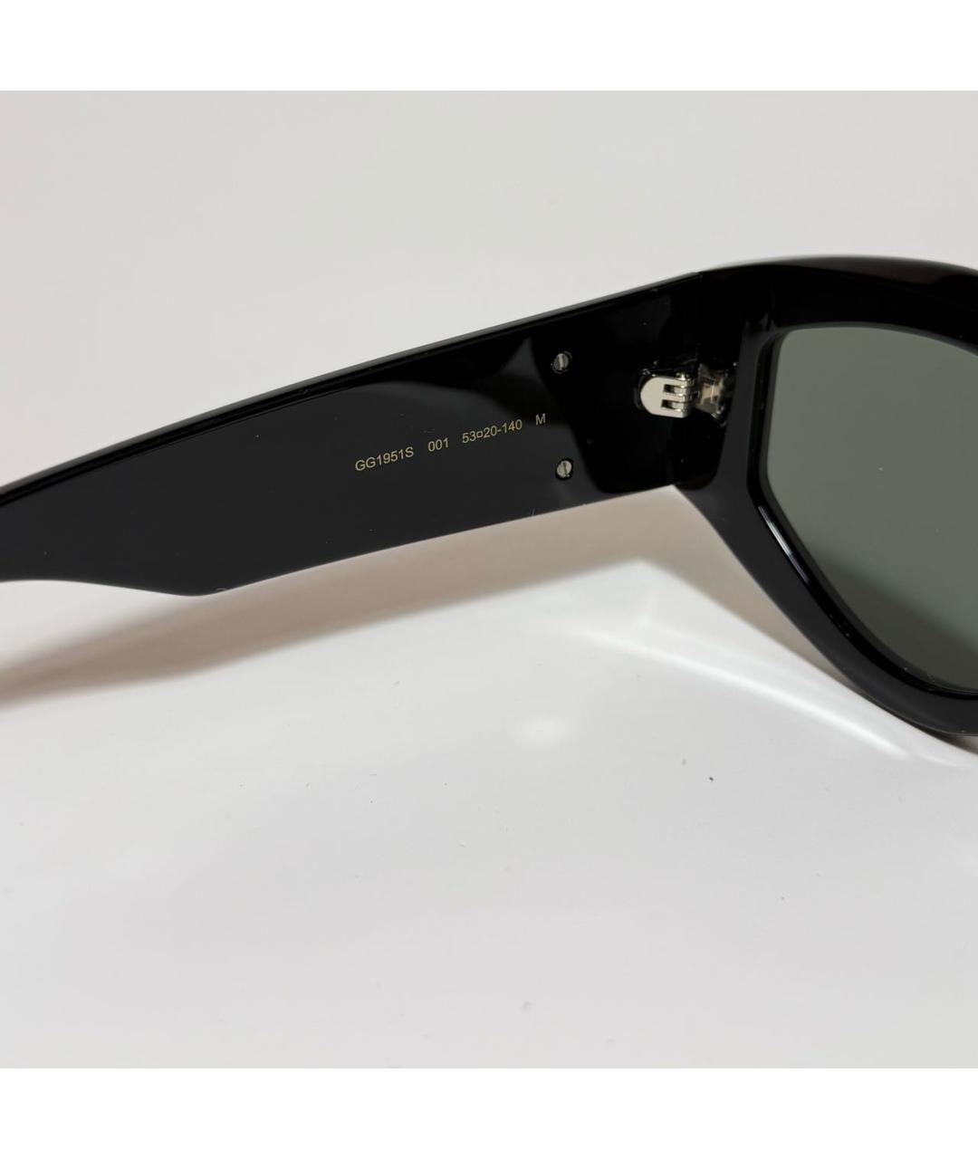 GUCCI Черные пластиковые солнцезащитные очки, фото 3