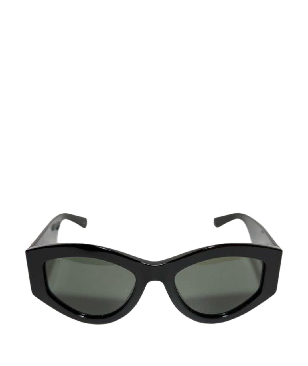 GUCCI Черные пластиковые солнцезащитные очки, фото 1