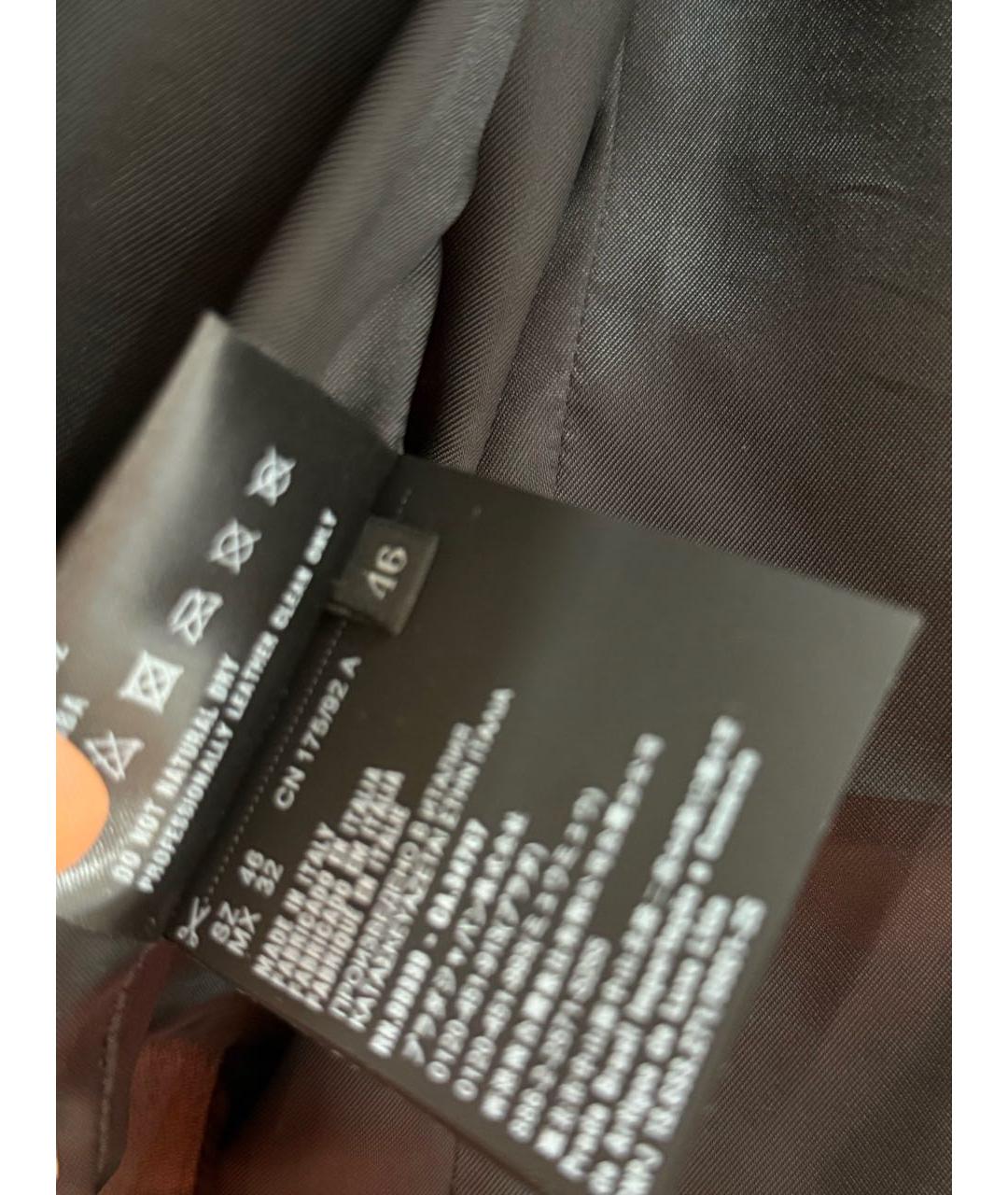 PRADA Черная кожаная куртка, фото 7