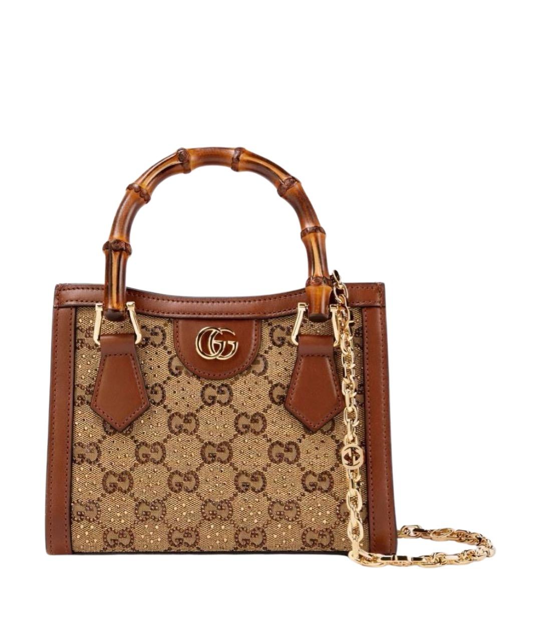 GUCCI Коричневая сумка через плечо, фото 1