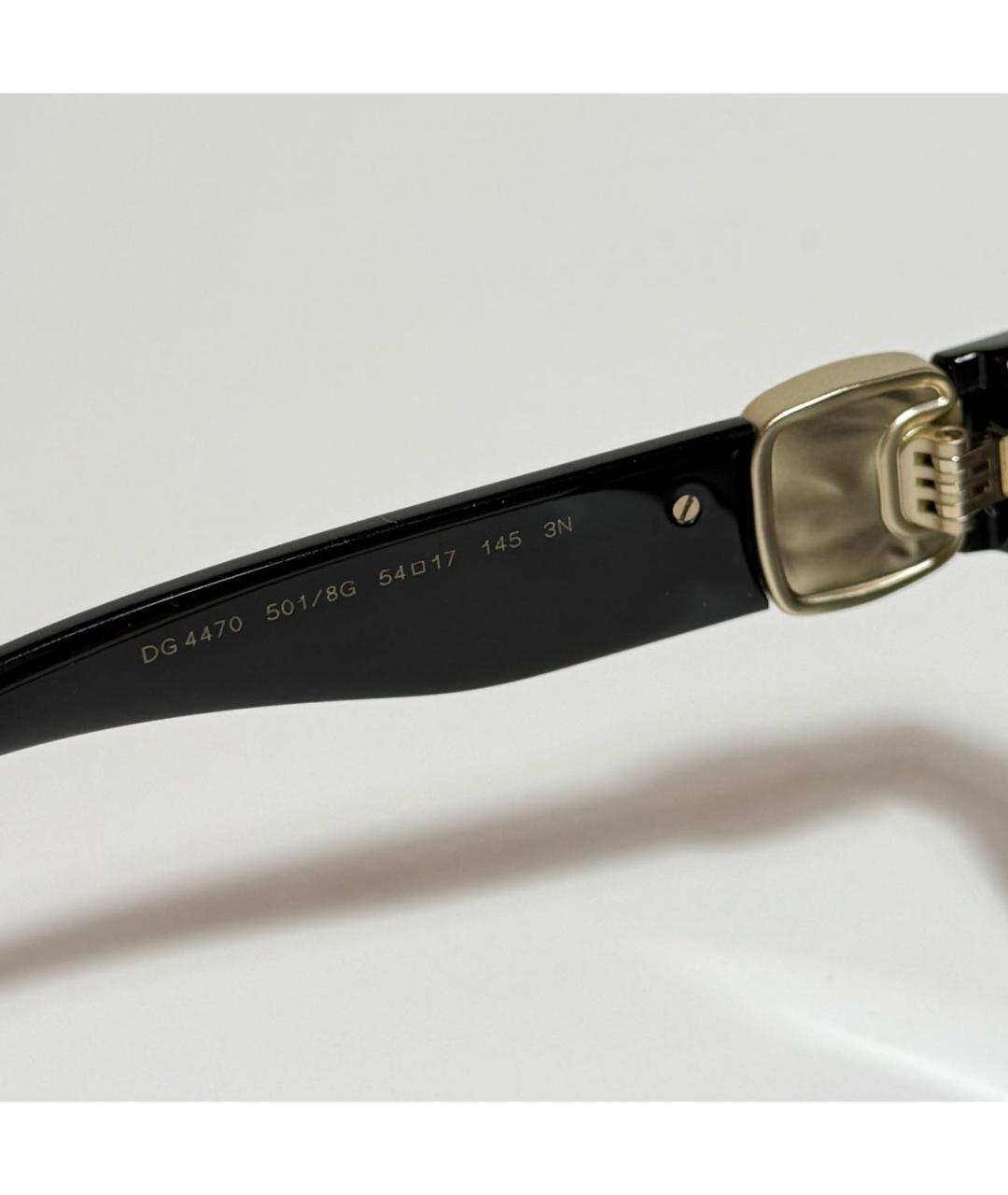 DOLCE&GABBANA Черные пластиковые солнцезащитные очки, фото 3