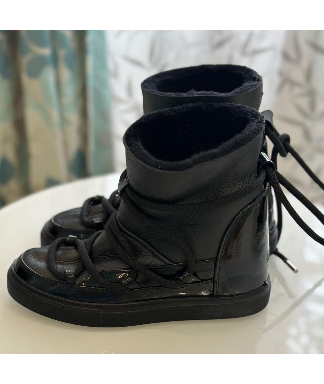 INUIKII Черные кожаные ботинки, фото 6