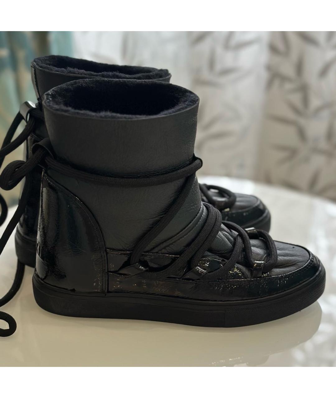 INUIKII Черные кожаные ботинки, фото 7