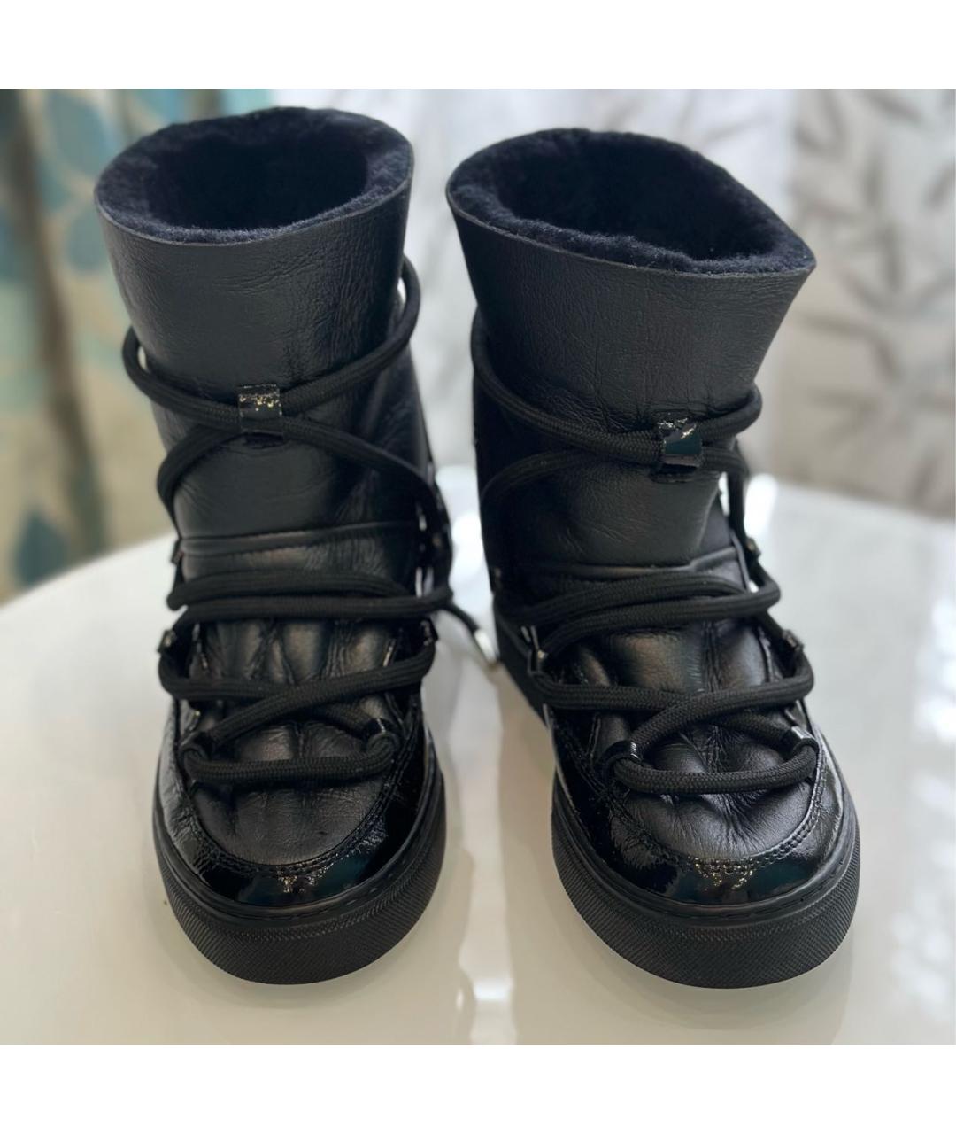 INUIKII Черные кожаные ботинки, фото 2