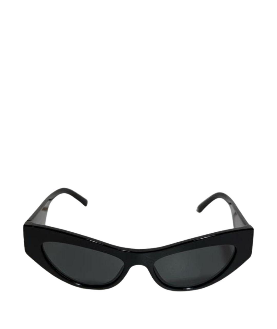 DOLCE&GABBANA Черные пластиковые солнцезащитные очки, фото 1