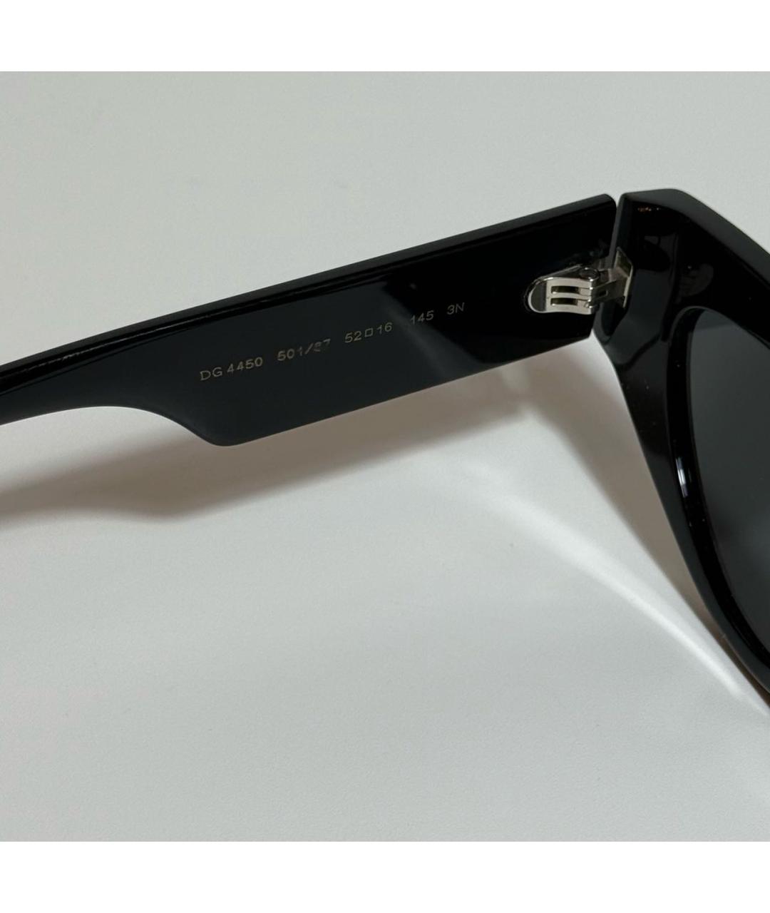 DOLCE&GABBANA Черные пластиковые солнцезащитные очки, фото 3