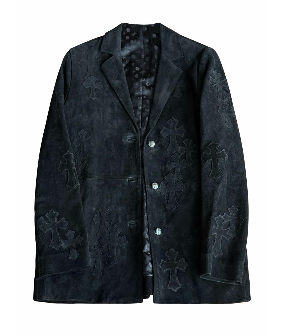 CHROME HEARTS Черный бархатный жакет/пиджак, фото 1