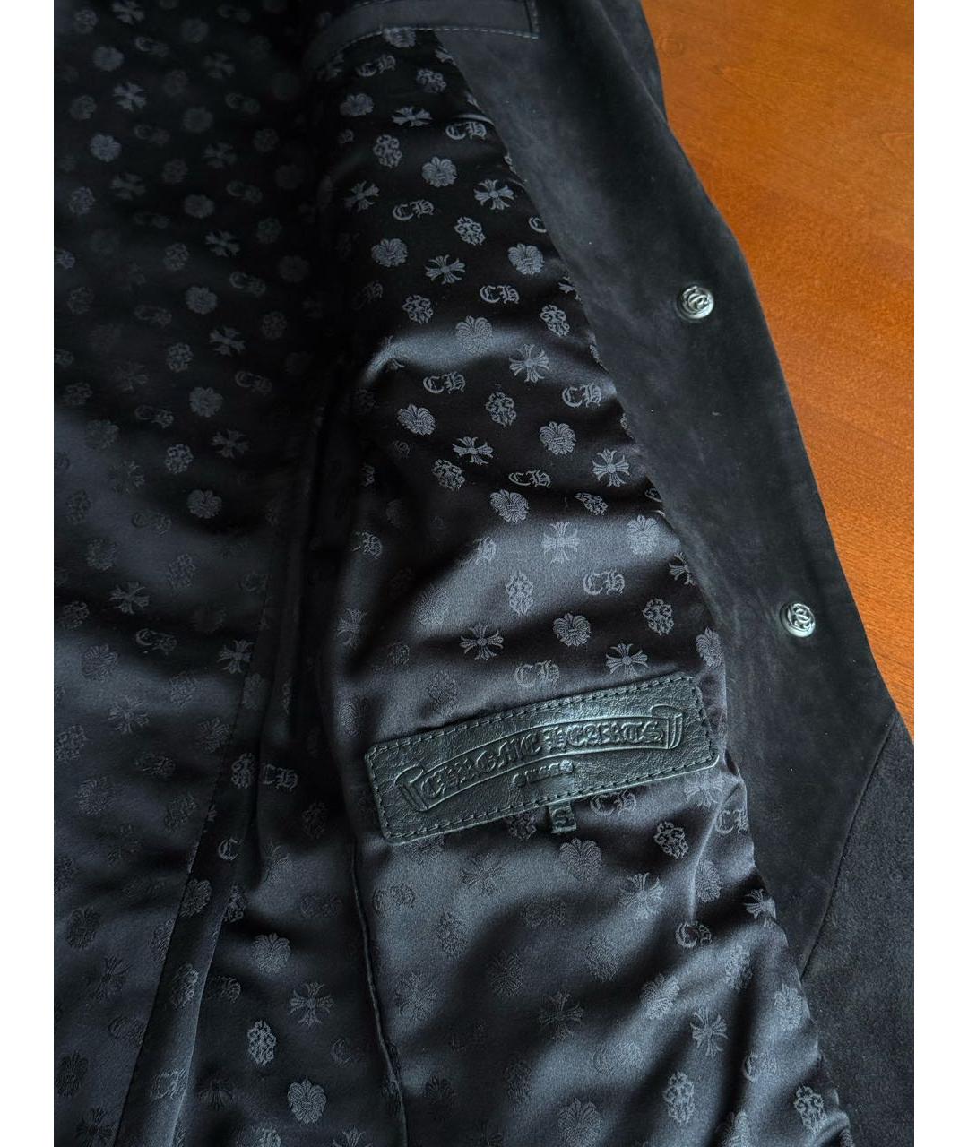CHROME HEARTS Черный бархатный жакет/пиджак, фото 6
