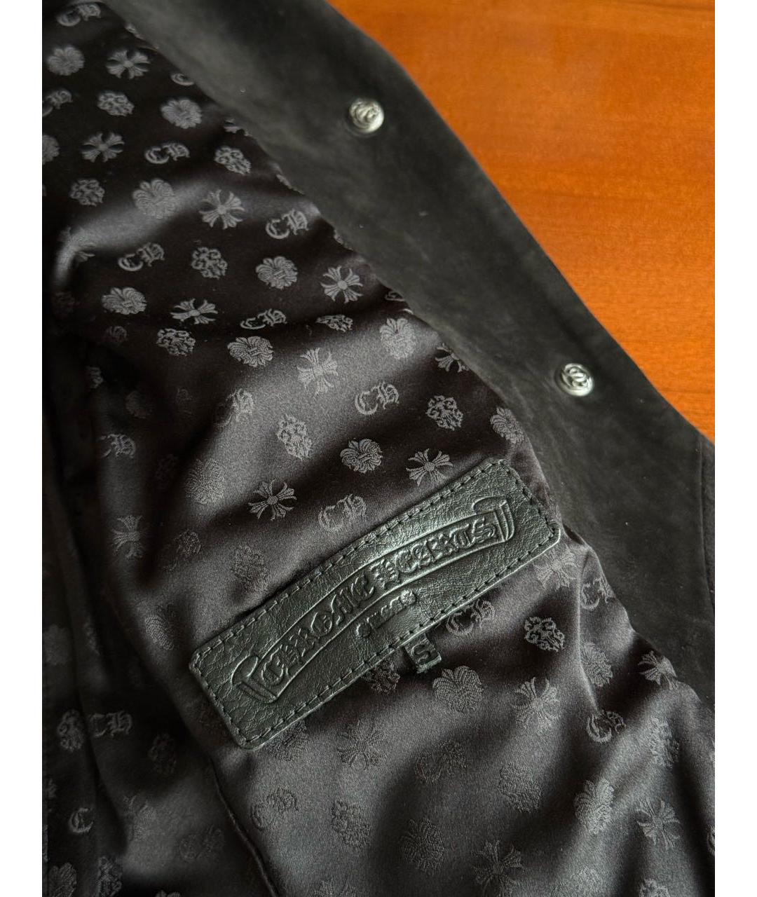 CHROME HEARTS Черный бархатный жакет/пиджак, фото 7