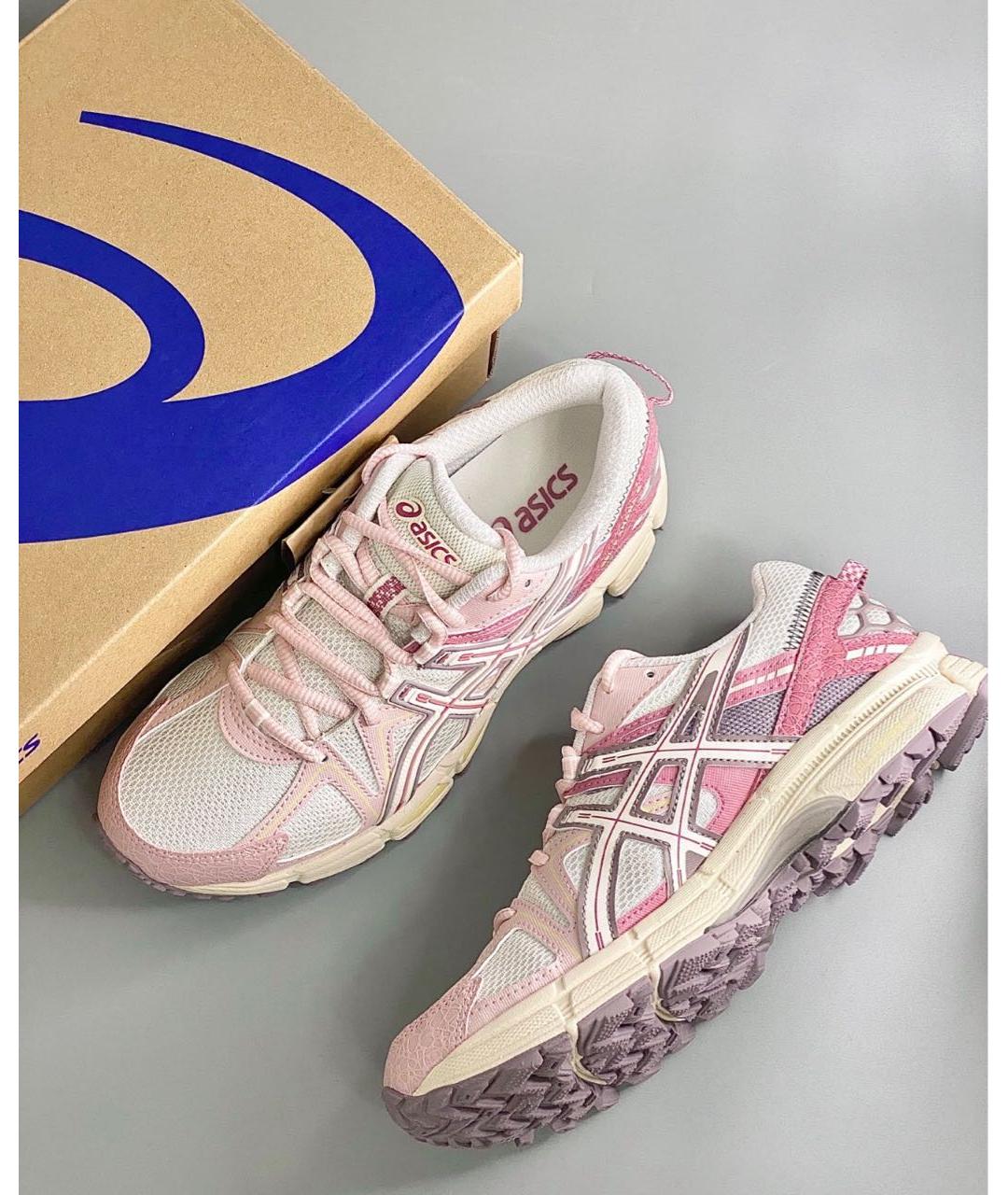 ASICS Розовые текстильные кроссовки, фото 2