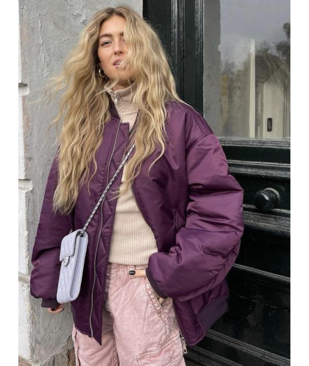 THE FRANKIE SHOP Фиолетовая куртка, фото 5