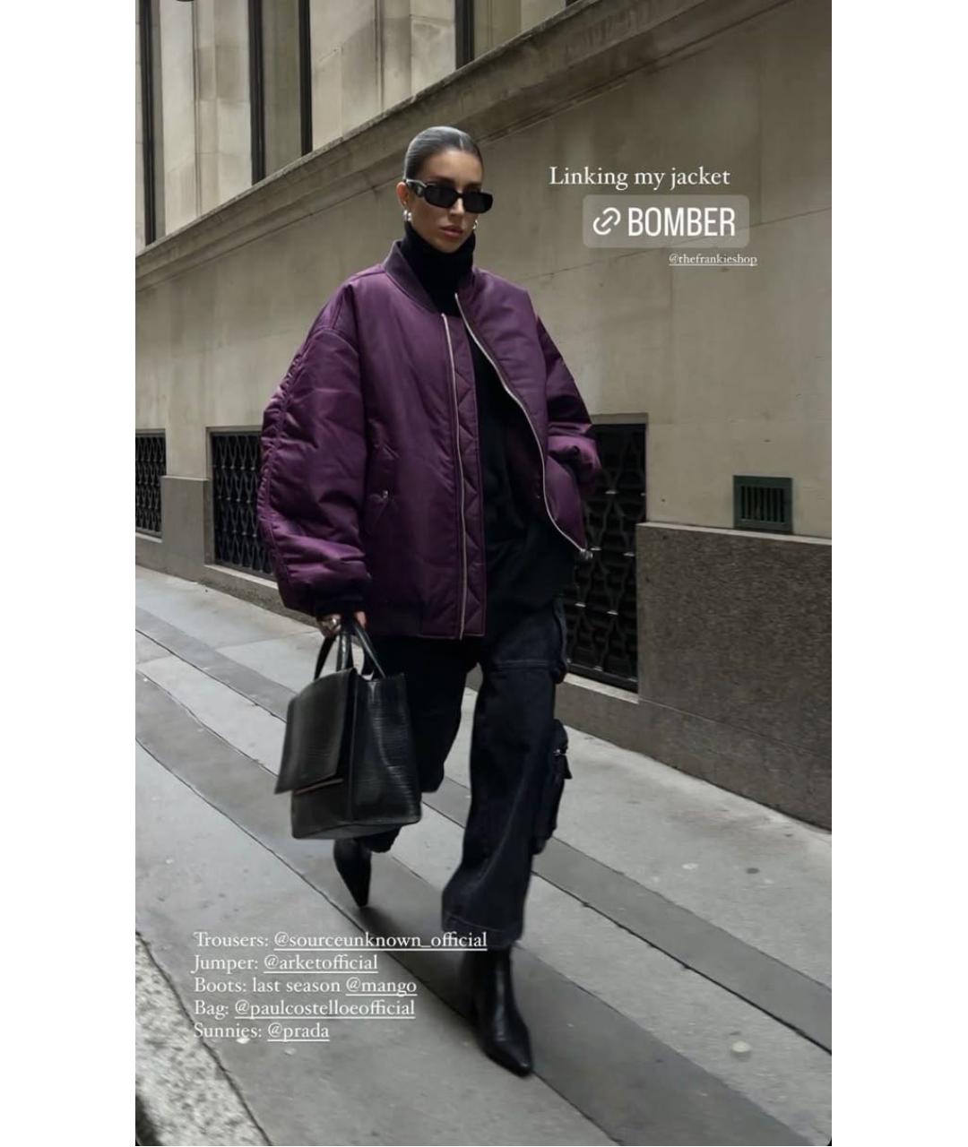 THE FRANKIE SHOP Фиолетовая куртка, фото 6