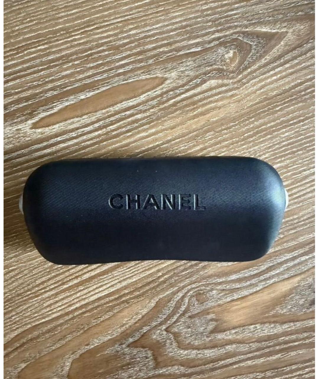 CHANEL Бордовые пластиковые солнцезащитные очки, фото 3