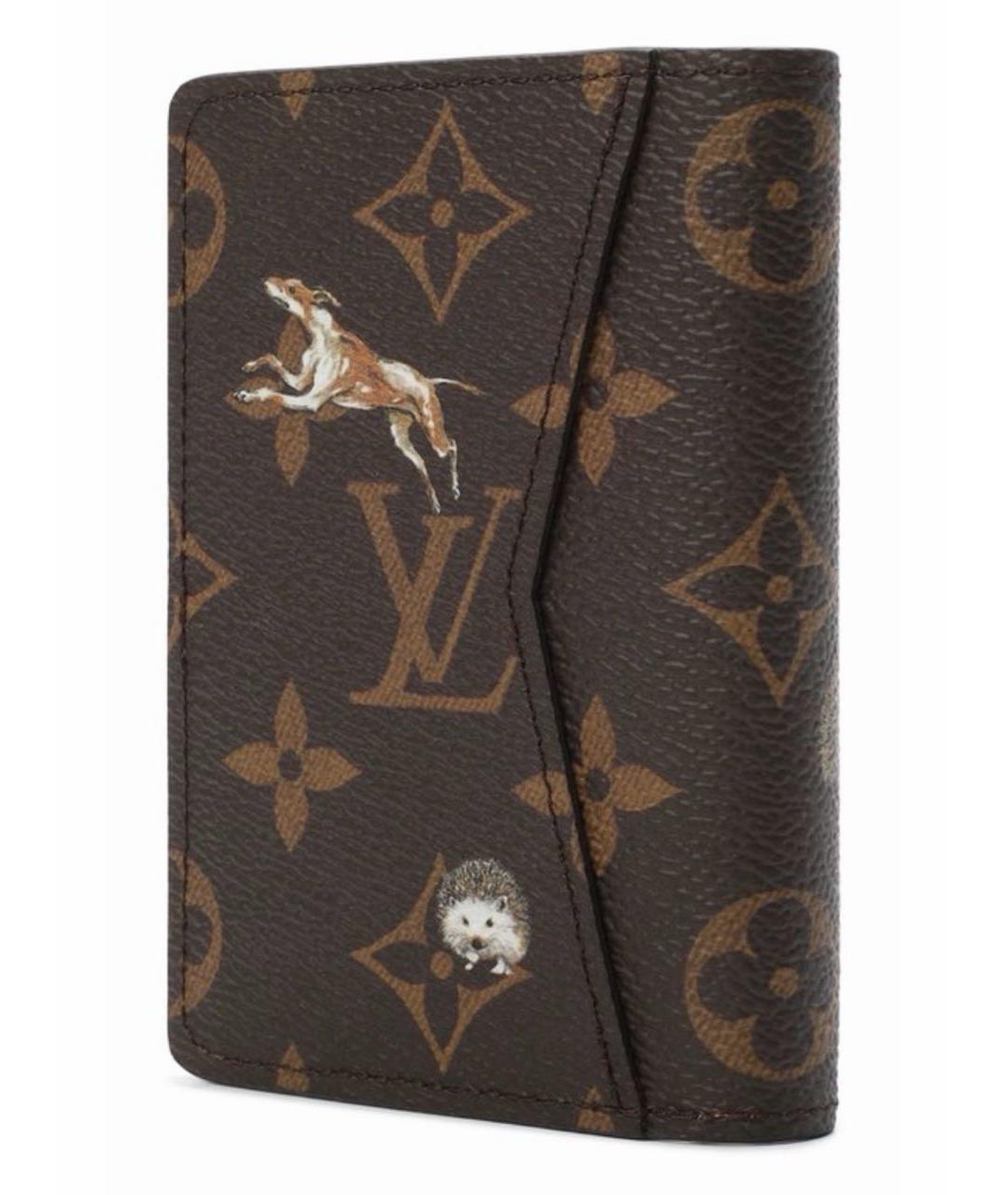 LOUIS VUITTON Коричневый кардхолдер, фото 2