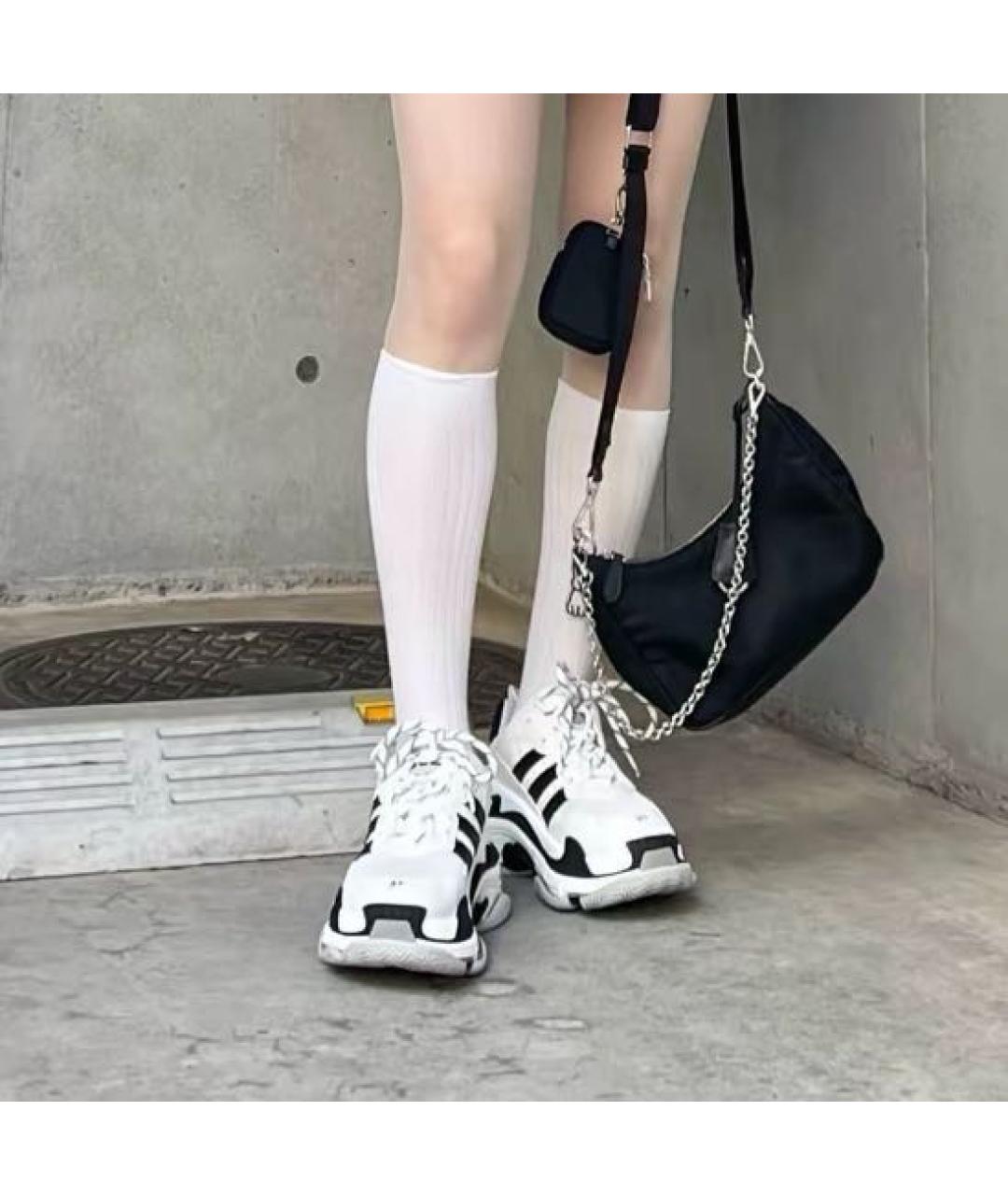 BALENCIAGA Белые текстильные кроссовки, фото 7