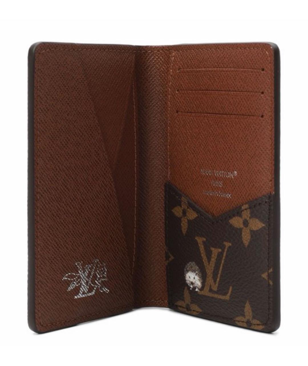 LOUIS VUITTON Коричневый кардхолдер, фото 3