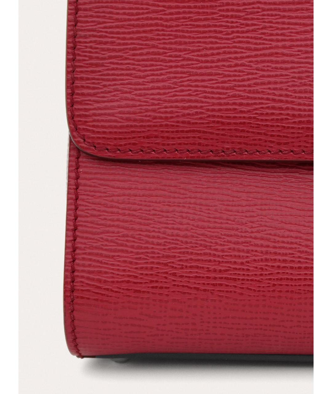 DOLCE&GABBANA Красная кожаная сумка через плечо, фото 6