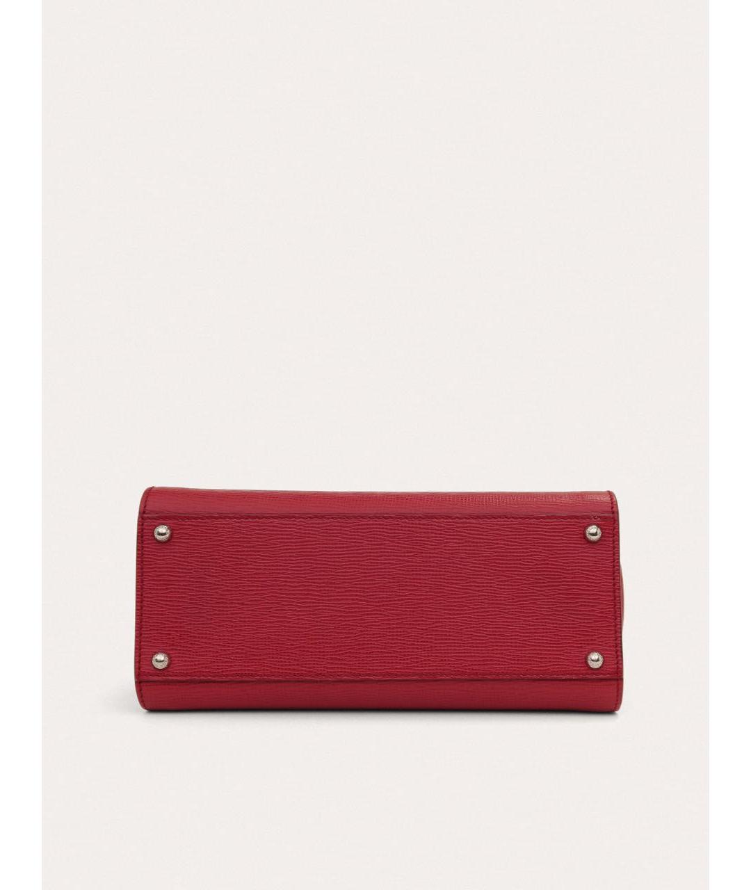 DOLCE&GABBANA Красная кожаная сумка через плечо, фото 5