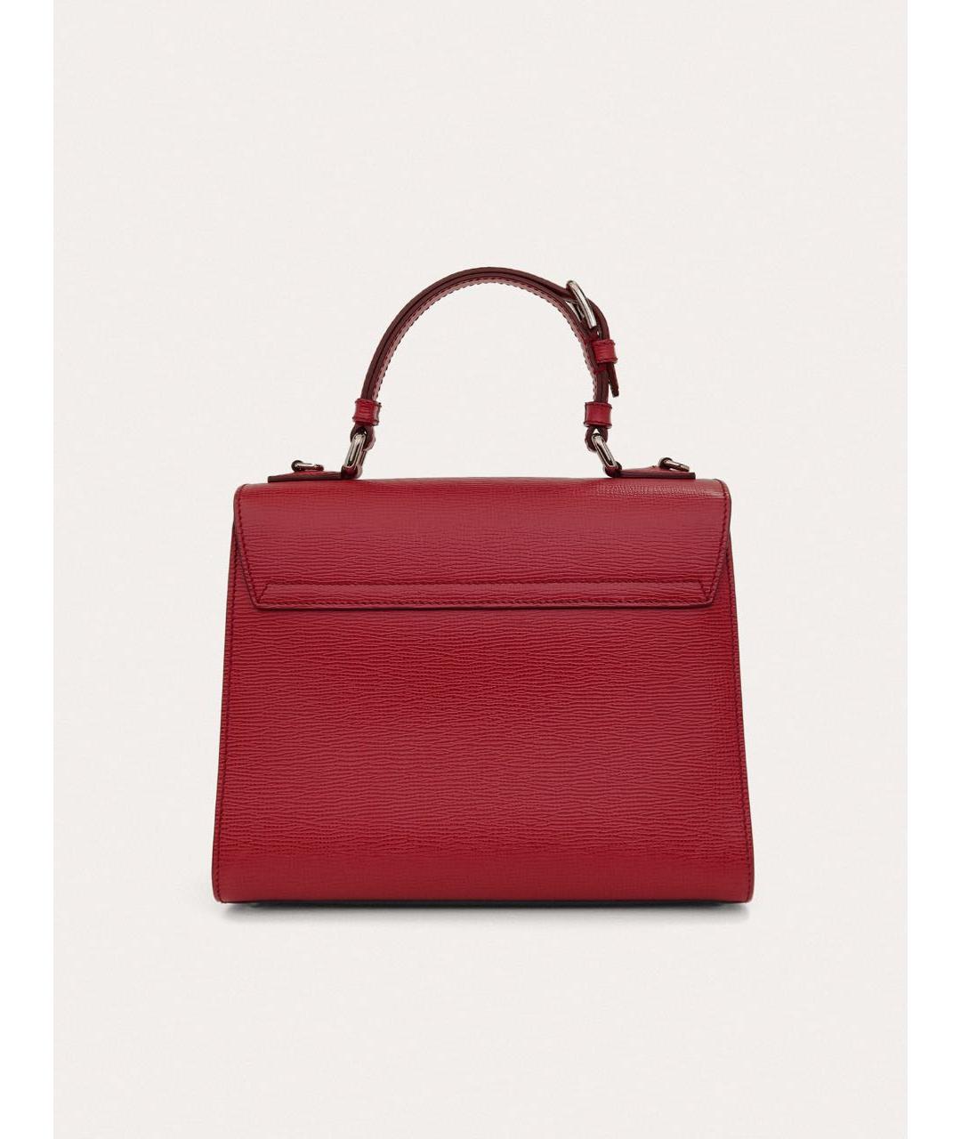 DOLCE&GABBANA Красная кожаная сумка через плечо, фото 3