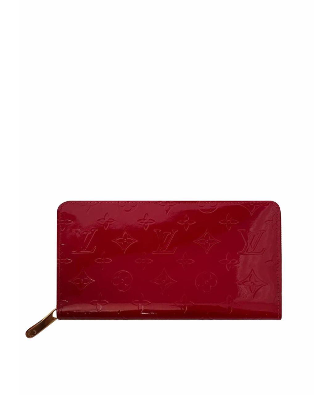 LOUIS VUITTON Красный кошелек из лакированной кожи, фото 1