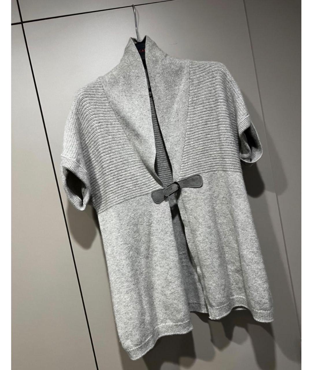 BRUNELLO CUCINELLI Серый кашемировый кардиган, фото 6