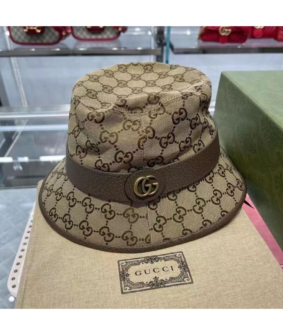 GUCCI Бежевая панама, фото 2