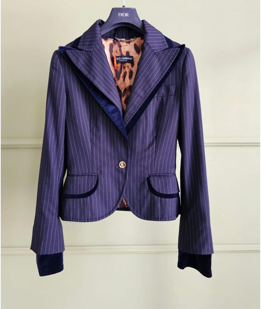 DOLCE&GABBANA Антрацитовый жакет/пиджак, фото 8