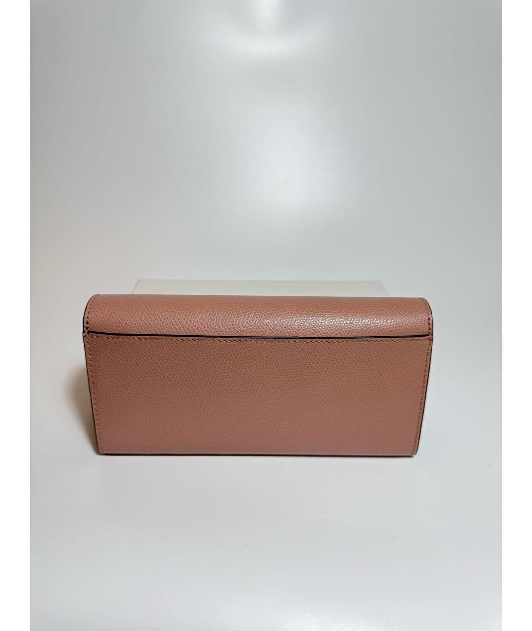 FURLA Розовый кожаный кошелек, фото 2
