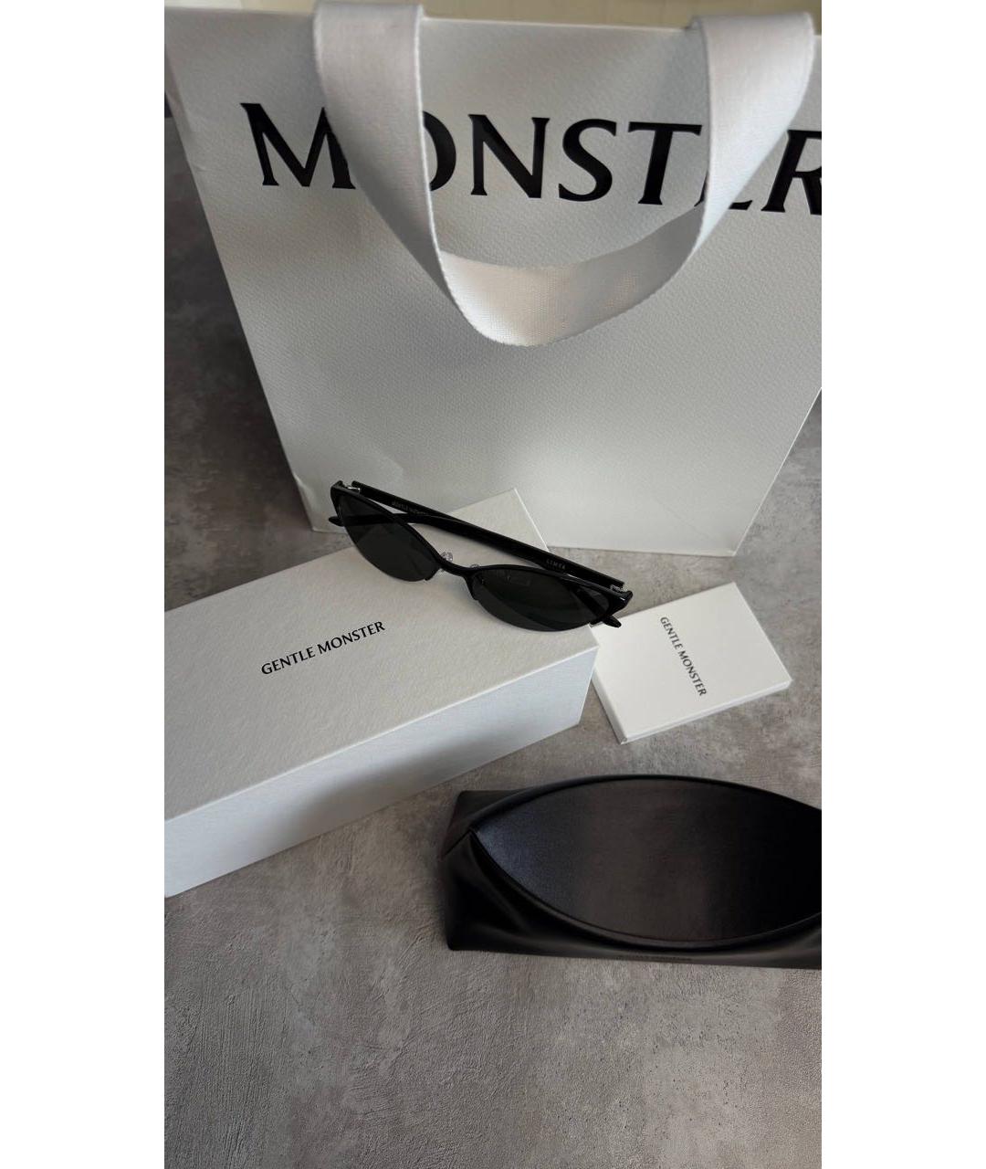 GENTLE MONSTER Черные пластиковые солнцезащитные очки, фото 2