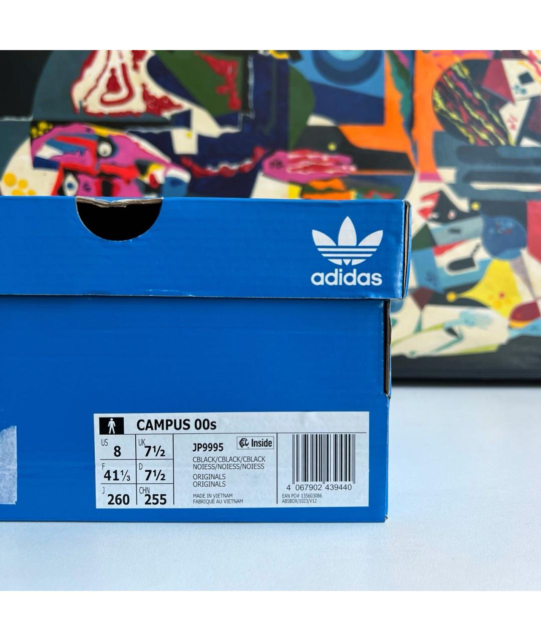 ADIDAS Черные кожаные низкие кроссовки / кеды, фото 6