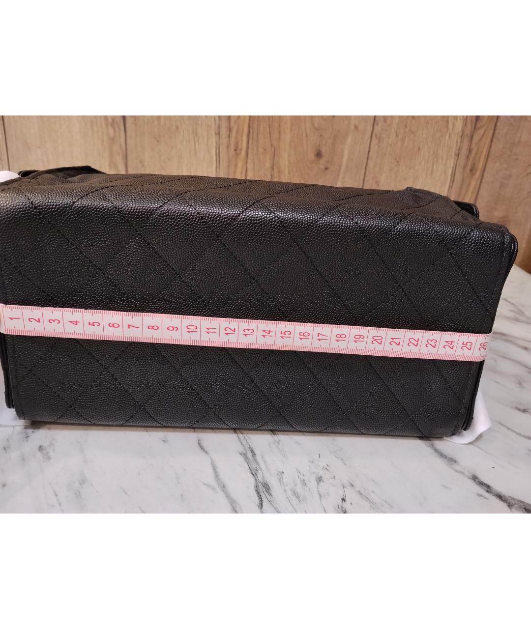 CHANEL Черная кожаная сумка через плечо, фото 9