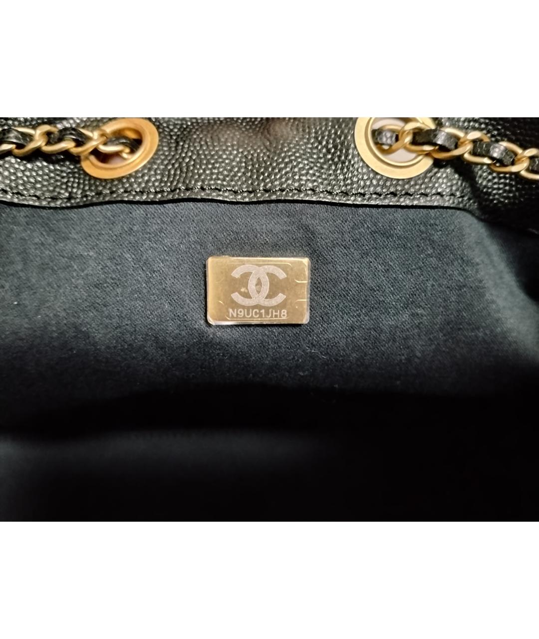 CHANEL Черная кожаная сумка через плечо, фото 4