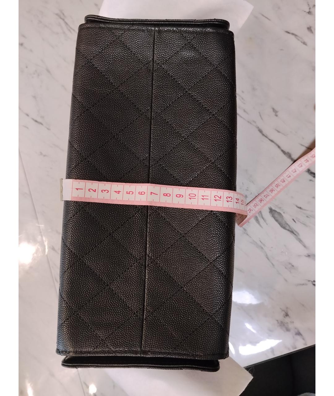 CHANEL Черная кожаная сумка через плечо, фото 7