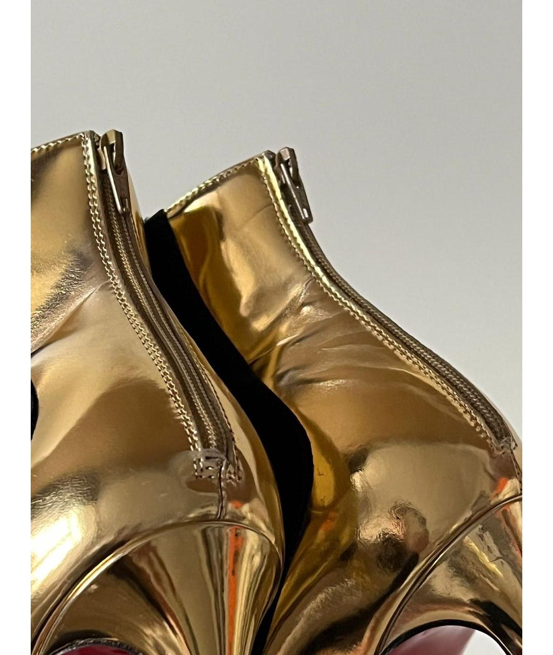 CHRISTIAN LOUBOUTIN Черные бархатные ботильоны, фото 6