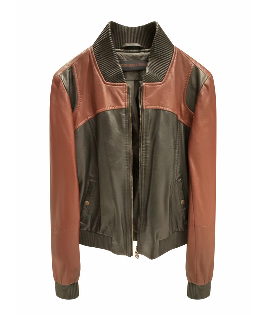 TRUSSARDI JEANS Мульти кожаная куртка, фото 1