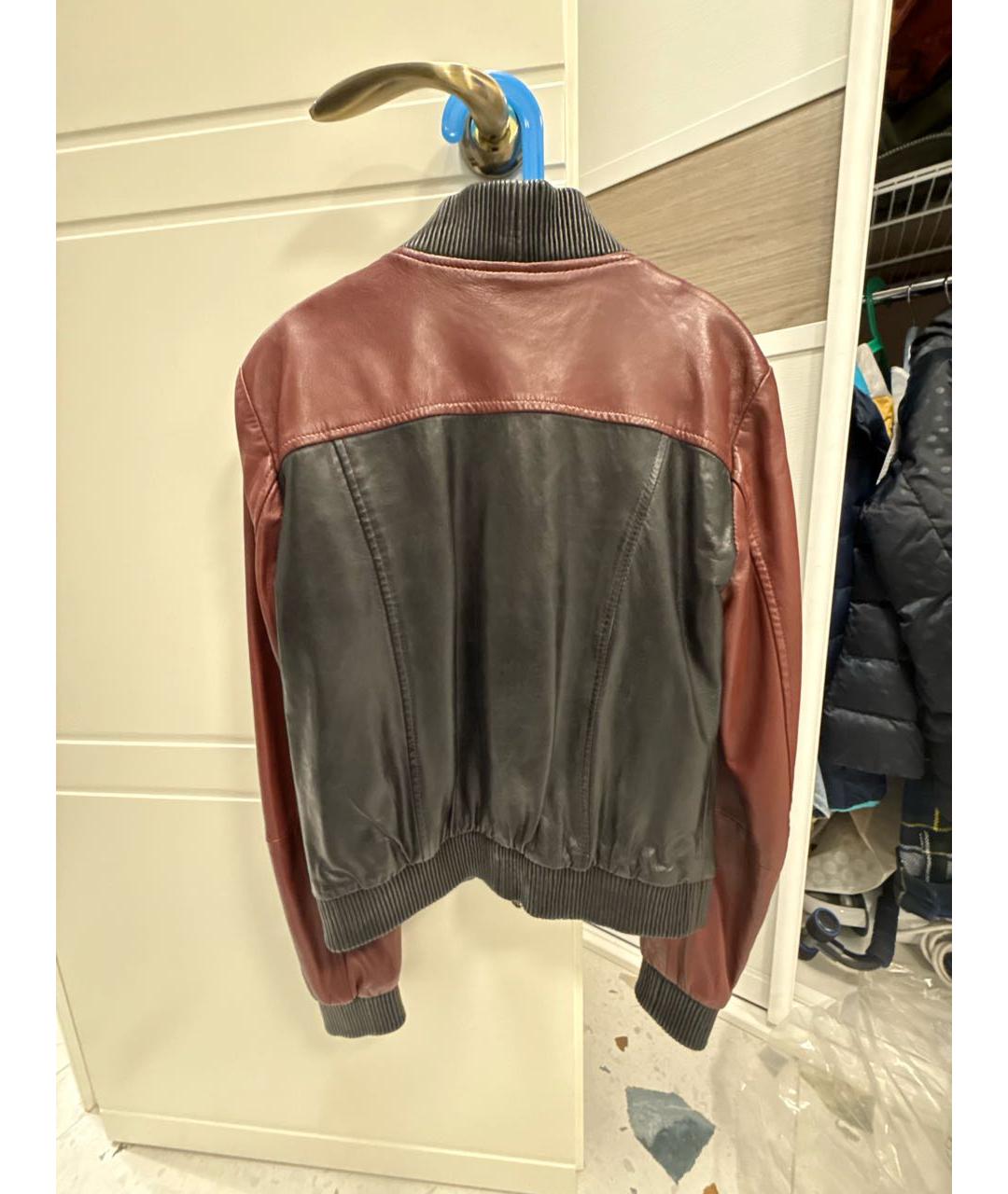 TRUSSARDI JEANS Мульти кожаная куртка, фото 2