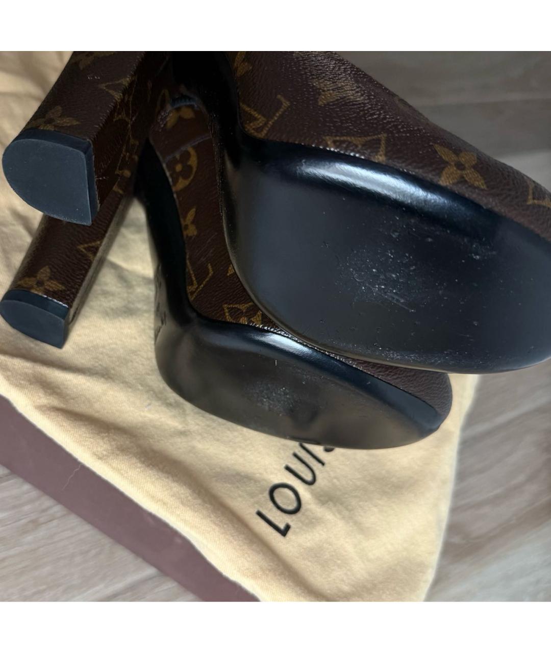 LOUIS VUITTON Коричневые туфли, фото 5